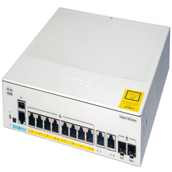 Thiết bị chuyển mạch switch Cisco 8 cổng Catalyst 1000 8 cổng GE, 2x1G SFP